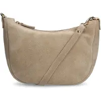 Manfield Beige suède schoudertas | Maat adult