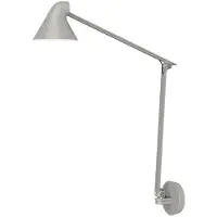 Louis Poulsen NJP Long Wandlamp Light Aluminium Grey | Without cord and with wall box | 3000 K