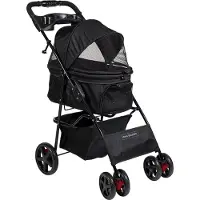 Animal Boulevard AB45010 Travel Buggy Black XS - 86 x 46 x 95 cm