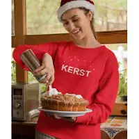B&C Foute Kersttrui Rood - Met tekst: Kerst - Maat XS - Kerstkleding voor dames & heren