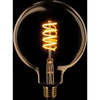 Expo ETH Globe 125mm Filament spiraal LED 7,5w E27 240v 2200K dimbaar Goud
