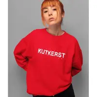 B&C Foute Kersttrui Rood - Met tekst: Kutkerst - Maat L - Kerstkleding voor dames & heren