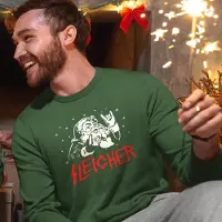 B&C Groene Foute Kersttrui Premium - Sleigher Kerstman - Maat M - Kerstkleding voor dames & heren