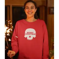 B&C Foute Kersttrui Rood - Merry Skull - Maat 3XL - Kerstkleding voor dames & heren