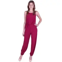 Sarcia.eu John Zack bordeauxrode geribde jumpsuit