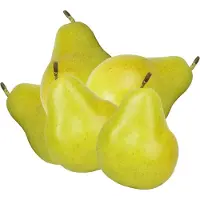 Esschert Design kunstfruit decofruit - 5x - peer/peren - ongeveer 11 cm - groen