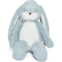 Bunnies By The Bay Floppy Nibble Konijn - Knuffeldier - Knuffel voor kinderen - Geborduurde details - 34 cm - Stormblauw