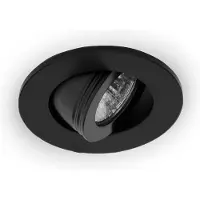 Groenovatie Inbouwspot LED 3W - Rond - Kantelbaar - Aluminium - Dimbaar - Zwart - 12V