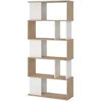 Tvilum Maze wandkast okkernoot decor wit.