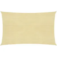 vidaXL Zonnezeil 160 g/m² 2,5x4,5 m HDPE beige