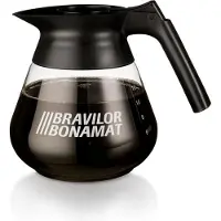 Bravilor Glazen Kan Bonamat 1,7 Ltr Zwart zwart Glas Koffiepot