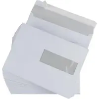 Gallery enveloppen formaat 156 x 220 mm venster rechts stripsluiting binnenzijde grijs 500 stuks