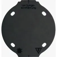 Hager Berker 1930 1-pans brandwerende basisplaat zwart - 133111