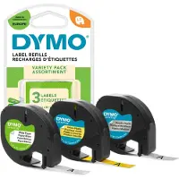 Dymo Letratag Label Tape Geel,Wit,Zilver Kinderen