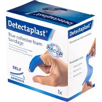 Detectaplast zelfklevend schuimverband, ft 6 cm x 4,5 m, op rol
