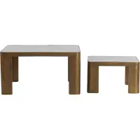 Light & Living Salontafel Oxe - Set van 2 stuks - Antiek Brons