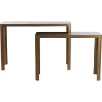 Light & Living Sidetable Oxe - Set van 2 stuks - Antiek Brons