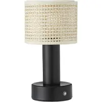 PR Home LED-tafellamp Tiara, zwart, Woon-/ Eetkamer, metaal, Modern, LED tafellamp