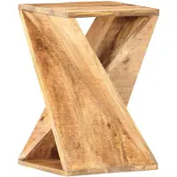 vidaXL Bijzettafel 35x35x55 cm massief mangohout