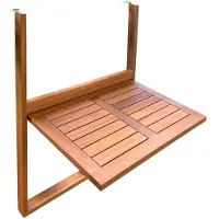 Sonstiges Hangende balkontafel LILOU - FSC acaciahout - Opvouwbaar - 60 x 44 x 80 cm
