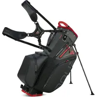 Big Max Aqua Hybrid 4 Hybrid bag Zwart Charcoal Rood