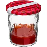 Secret De Gourmet Set van 12 inmaakpotjes/voorraadpotjes glas met deksel - 280 ml - Voorraadpotten met luchtdichte deksel