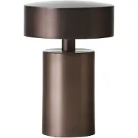 Audo Copenhagen Audo tafellamp Column oplaadbaar, IP44, brons Column, dimbaar, brons / oud-messing, Woon-/ Eetkamer, Aluminium, Design