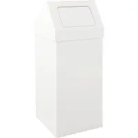 Sonstiges Carro-Push Push prullenbak 55 l Wit Gepoedercoat aluminium