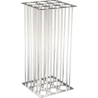 DutchDesign Aluminium Prullenbak 110 L 31,9 (B) x 31,9 (D) x 68 (H) cm Zilver