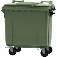 Sonstiges Container met deksel en wielen 770 liter groen