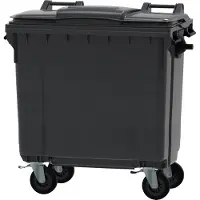 Sonstiges Kunststof container Grijs/zwart Inhoud: 770 liter