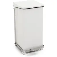 Huismerk Industriële Pedaalemmer Wit 45L