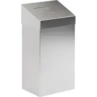 Vepa Bins Push prullenbak 50 l Zilver Roestvrij staal