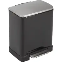 EKO E-Cube Zwart Mat RVS 20L