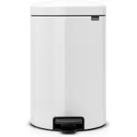 Brabantia NewIcon Pedaalemmer - 20 liter - metalen binnenemmer - wit 114243