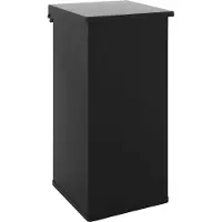 DutchDesign Pedaalemmer 110 l Zwart Gepoedercoat aluminium