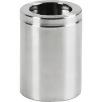 Huismerk Tafelafvalbakje Open Top Mat Zilver RVS 2L