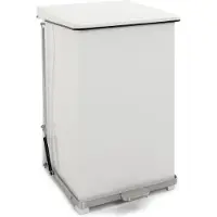 Huismerk Industriële Pedaalemmer Wit 152L