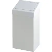 V-Part Prullenbak 50 l Wit Metaal 0