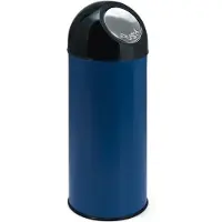 Huismerk Afvalbak Met Pushdeksel Blauw 55L