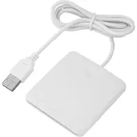 EarKings eID Kaartlezer Identiteitskaartlezer - Card Reader voor Identiteitskaart, CreditCards en overige Smart Cards - EarKings Kaartlezer Identiteitskaart geschikt voor MAC en Windows Wit