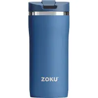 Zoku Thermosbeker, 355 ML, RVS/Polypropyleen, BPA vrij, Blauw- Zoku