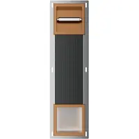 Boss & Wessing Toiletrolhouder Zonder Klep en Reserverolhouder Inbouw BWS Milan Geborsteld Brons Koper
