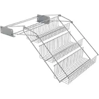 Metaltex up and down rekje 33x28x22 cm zilver