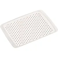 Kesper Dienblad Rechthoekig - Anti-Slip Dienblad - Diep dienblad met Antislip - 35 x 26 x 2 Cm - Kleur: WIT