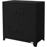 ML-Design Kantoorkast Roger | staal zwart 75x40x80 cm wandkasten | NADUVI