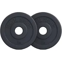 Gorilla Sports Voordeelbundel 10 kg (2 x 5 kg) Olympische Halterschijven Kunststof - 50 mm