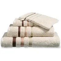 Vandyck Prestige Lines badlaken 90x180 Cream Tan