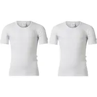 Gentlemen - 2 heren thermo T-shirts - korte mouw - 50% polyester en 50% modal - wit - maat S
