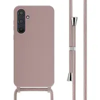 IMoshion Siliconen hoesje met koord voor de Samsung Galaxy A55 - Sand Pink